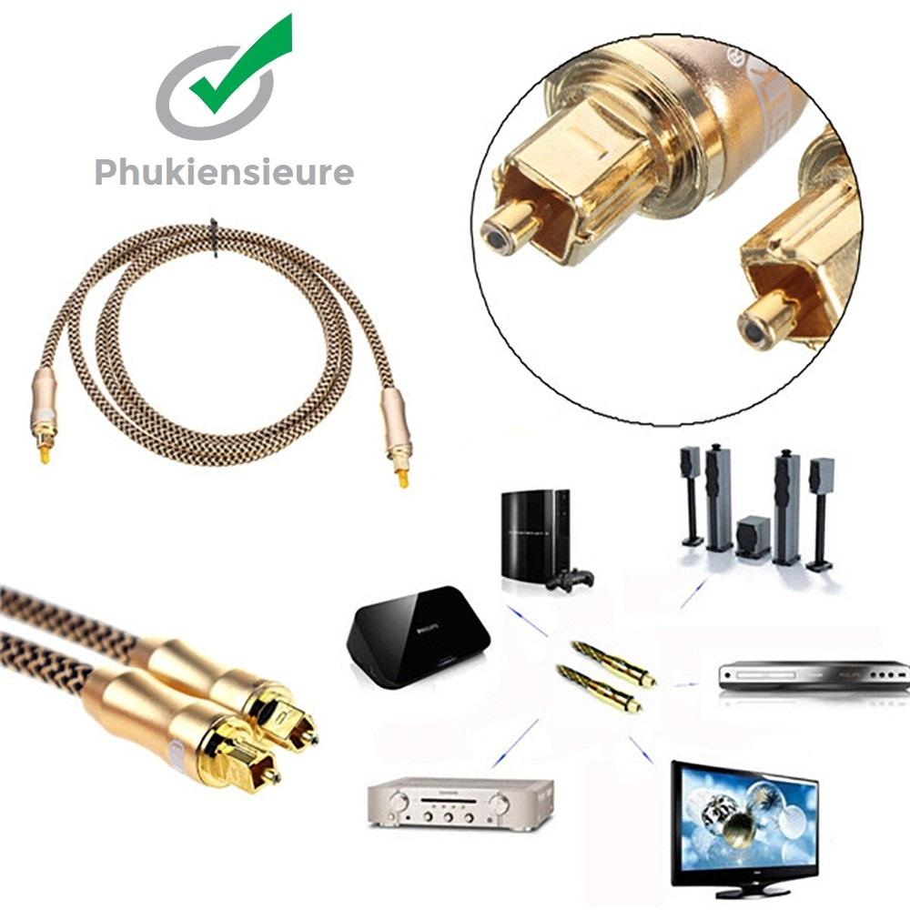 Cáp quang Cable ETK Toslink OPTICAL 3M (mạ vàng 24k)