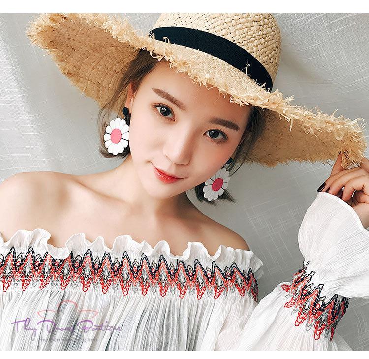 Bông tai Thời Trang Hoa Cúc Vàng ATB025