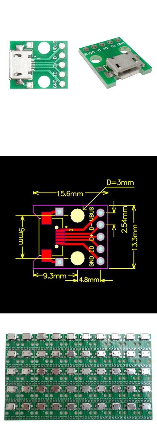 Bo Chuyển Micro USB 5P Sang 2.54mil DIP