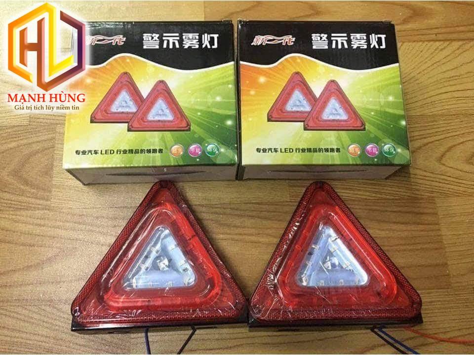 Đèn Chớp tam giác đỏ 24v (Cái) Led Trang trí Tam giác nhấp nháy có video
