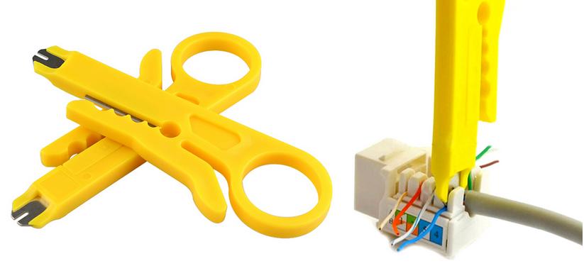 Dụng cụ tuốt và nhấn cáp mạng TL-X01