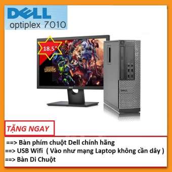 bộ máy tính đồng bộ dell optiplex 7010 ( core i5 / 4g / 500g ) và màn hình dell 18,5 inch wide - led (fpt) ,tặng bàn phím chuột dell + usb wifi + bàn di chuột , bảo hành 24 tháng - hàng nhập khẩu