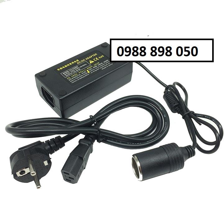 Bộ đổi nguồn điện từ 220v sang 12v-5a-60w chân cắm tẩu ô tô loại tốt