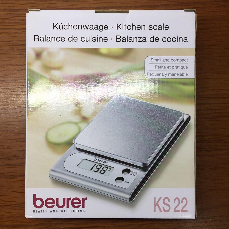 Cân nhà bếp điện tử sai số 1g Beurer KS22
