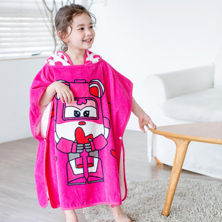 100% Cotton Liền Mũ Áo Choàng Tắm Khăn Tắm