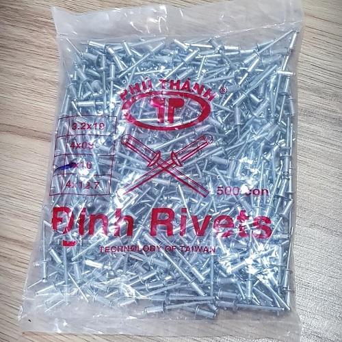 Gói 500 Cây Đinh Rút Rive Nhôm 4x10mm