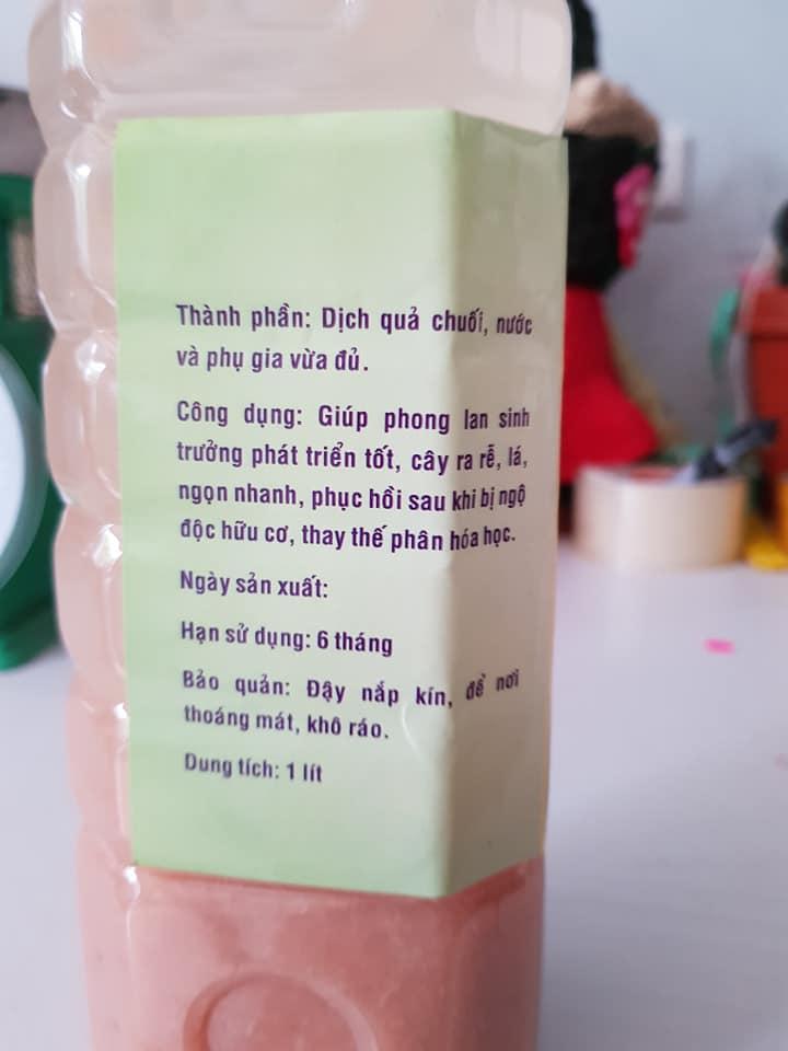 Dịch chuối đậm đặc thần dược cho phong lan
