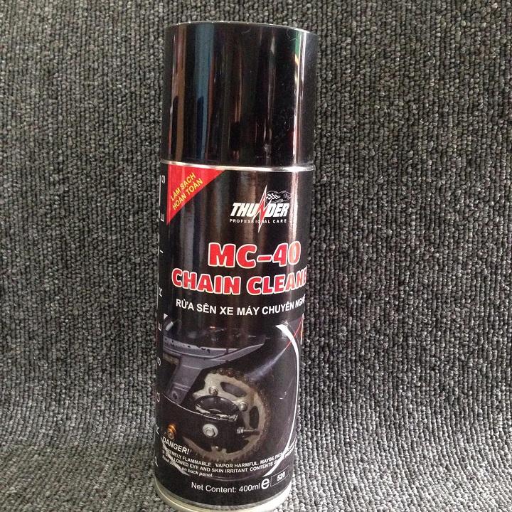 Chai xịt sên thunder mc-40 chain clear 400ml