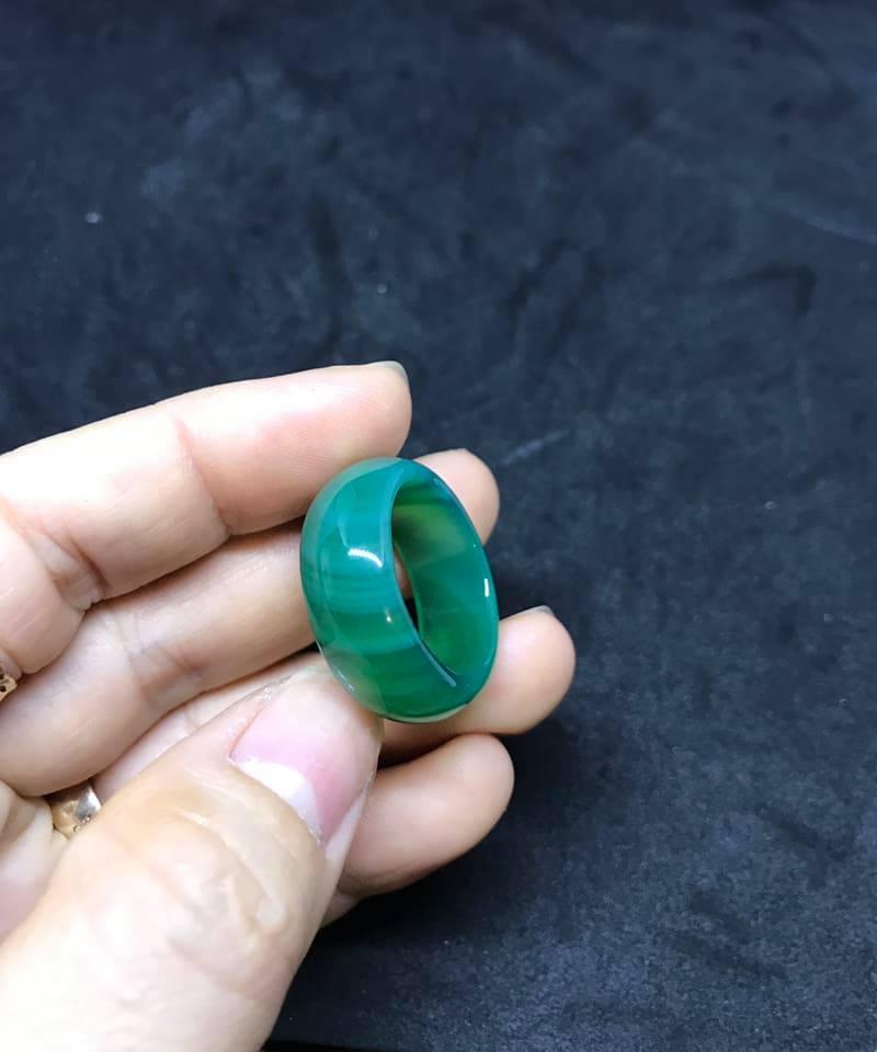 [HCM]NHẪN ĐÁ MÃ NÃO XANH