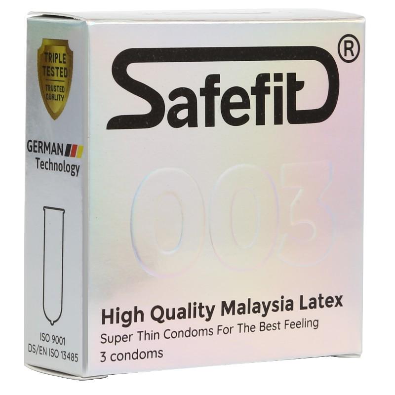 Bao Cao Su SafeFit Siêu Mỏng 003 (hộp 3)