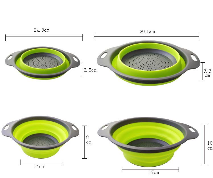 Bộ 2 Rổ Xếp Gọn Cao Cấp