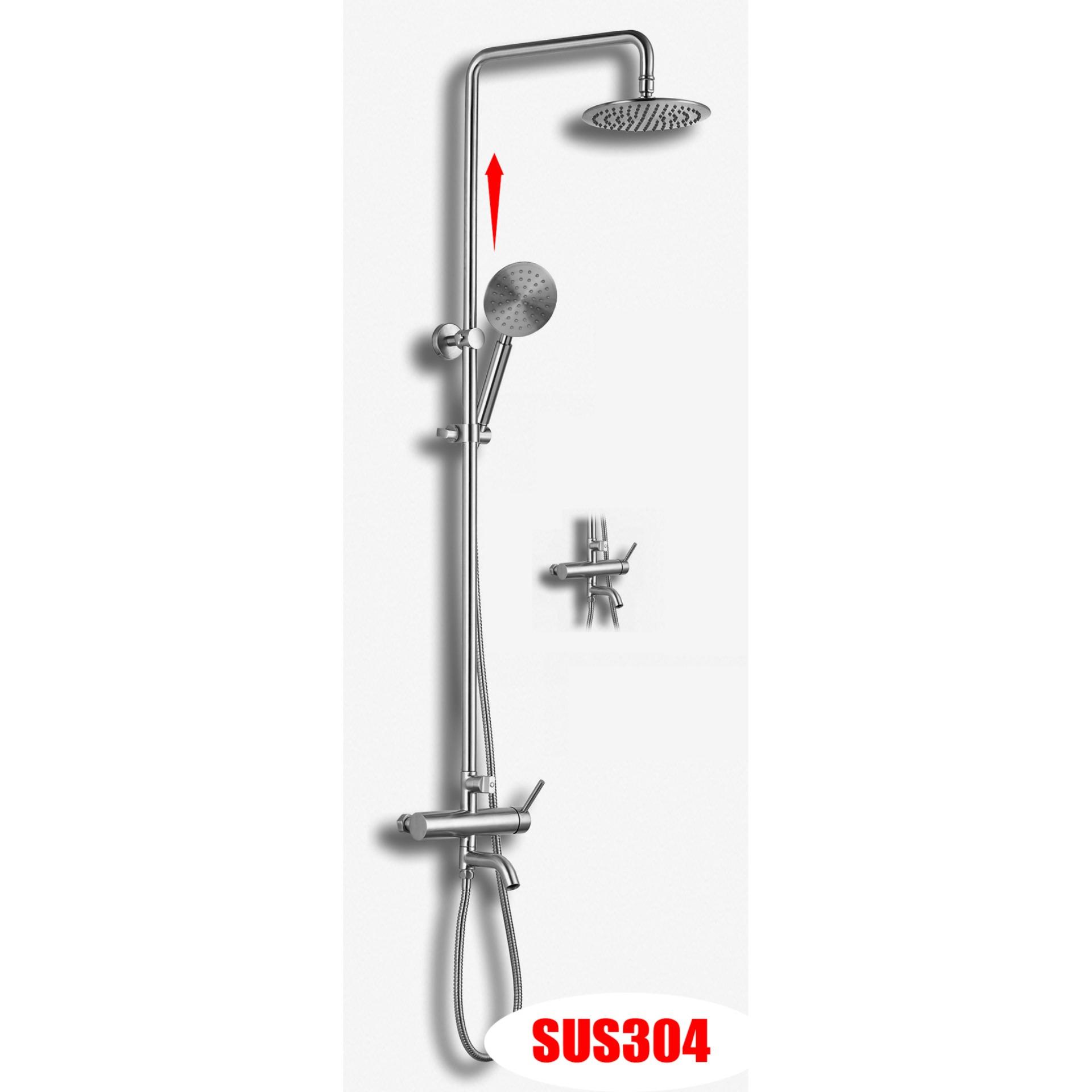 Bộ sen cây tắm nóng lạnh Inox SUS304 tròn 3020