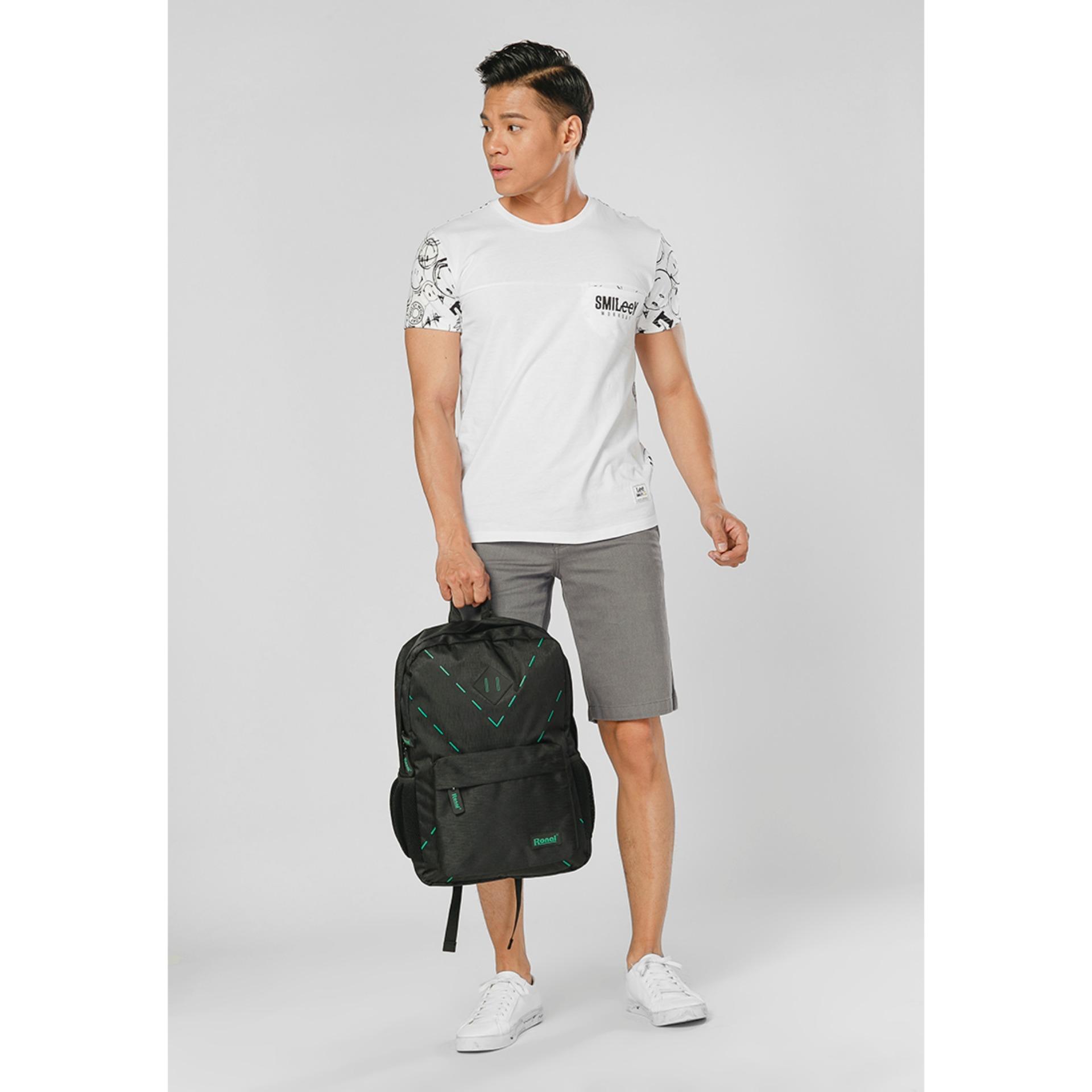[HCM]Ba Lô Ronal BL60 - Logo xanh lá