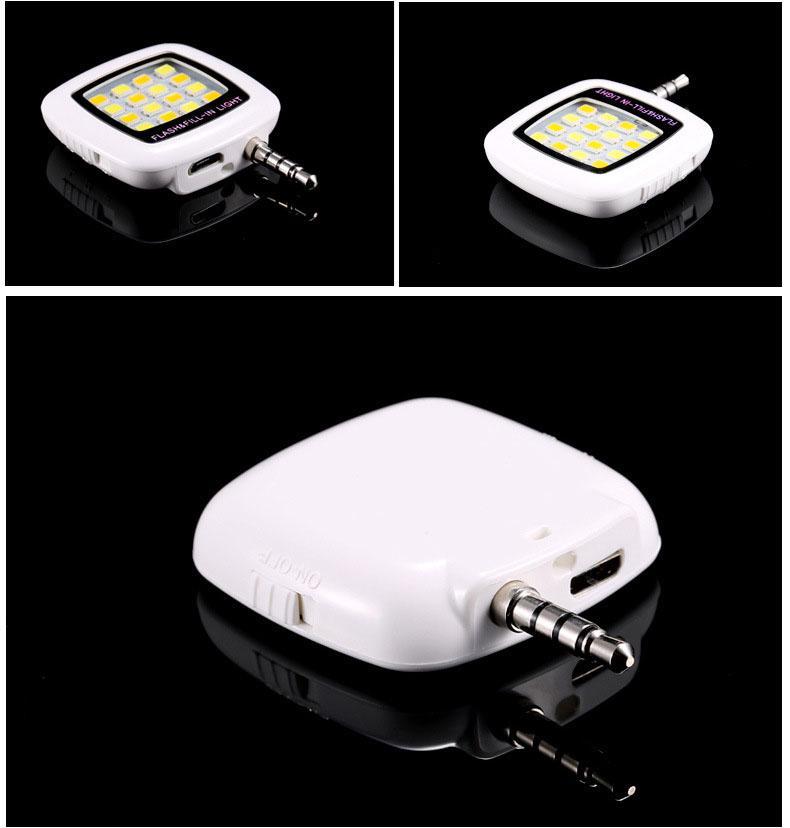 Đèn flash 16 bóng led hỗ trợ chụp hình cho điên thoại - Hàng nhập khẩu