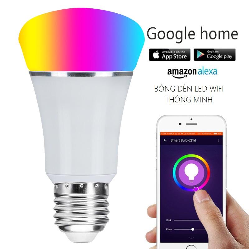 Bóng Đèn LED Thông Minh Đổi Màu RGB theo app điện thoại