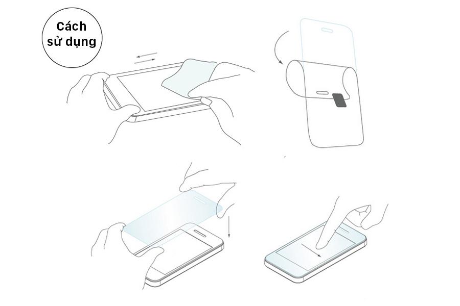 Miếng dán cường lực 9D (Tặng kèm nút HOME) Full màn cho Iphone 6/6S Trắng, Đen