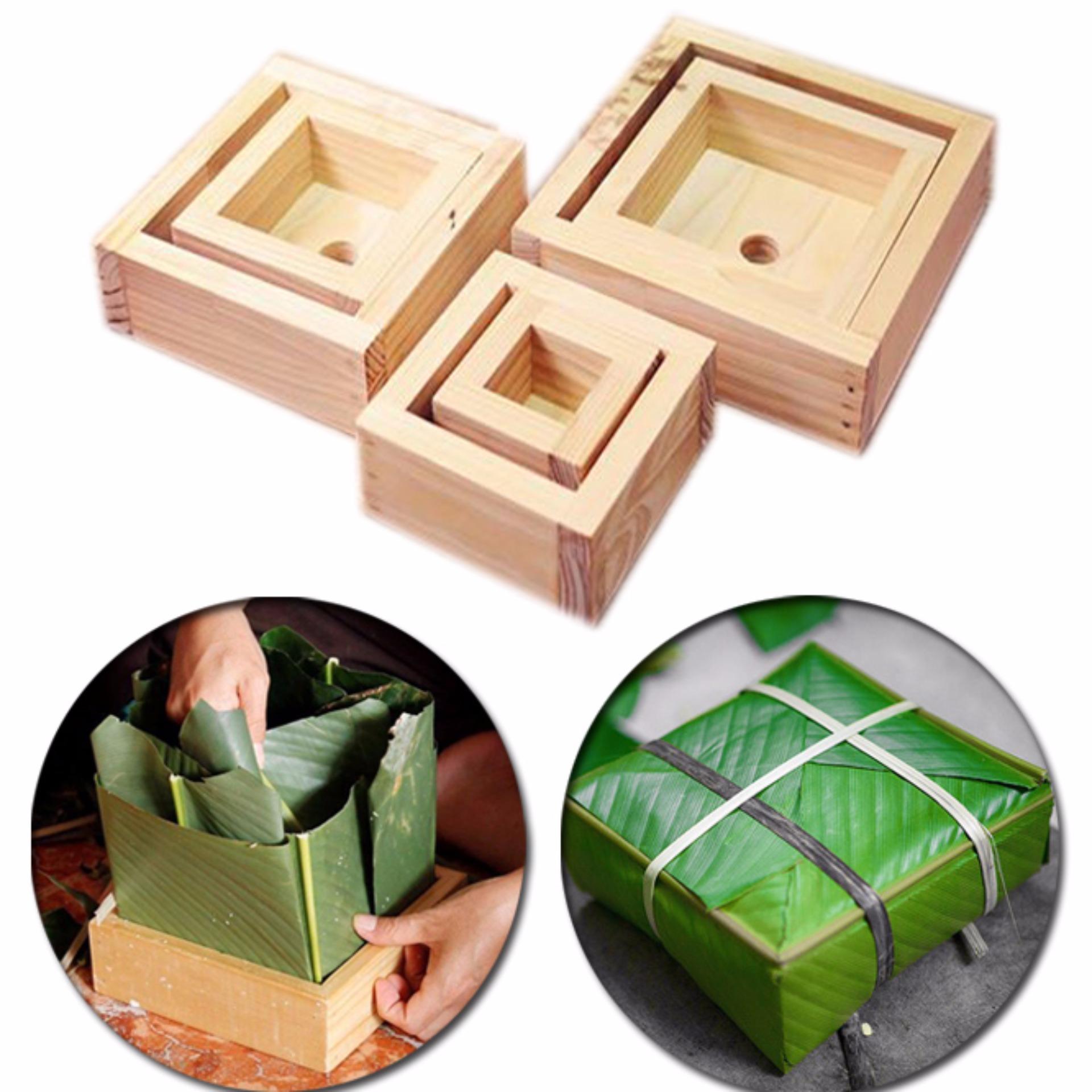 Bộ Khuôn Làm Bánh Chưng Gỗ Dragon Loại Lớn Hàng VNCLC