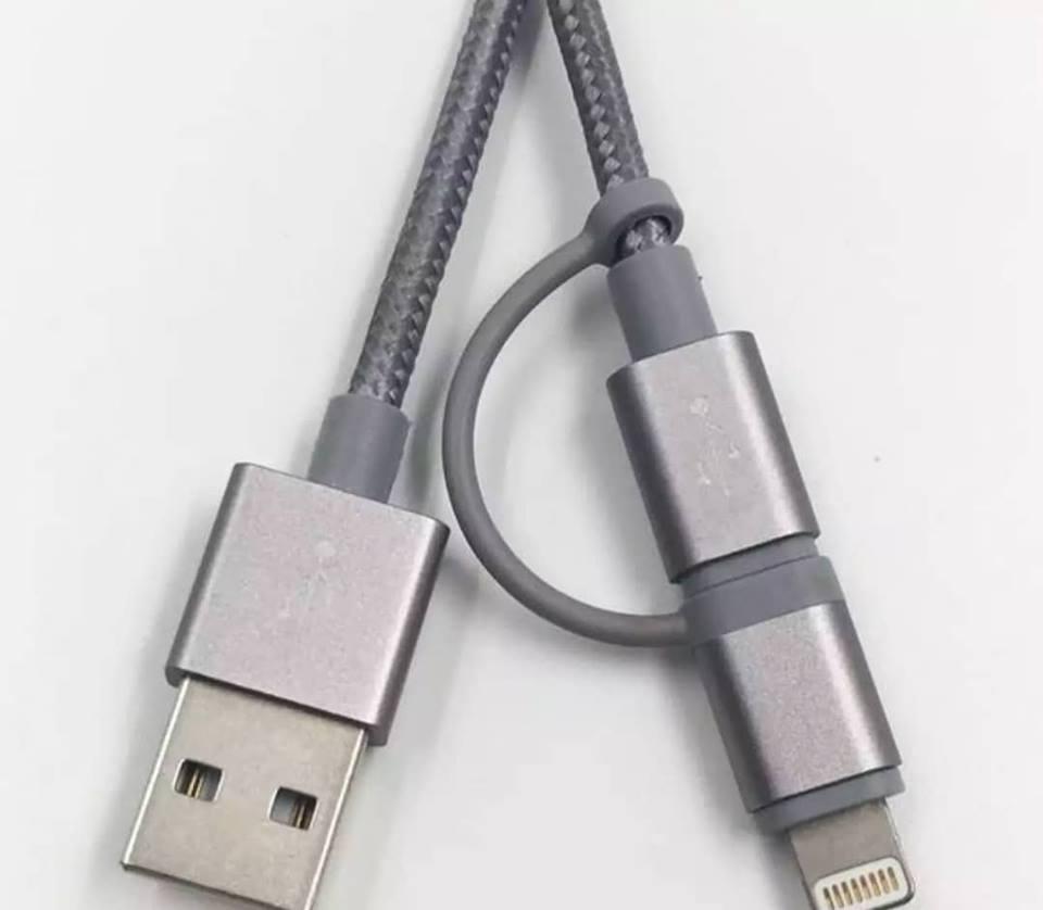 Cáp sạc 2 Đầu dây Dù 1M Chất lượng Cao-Siêu bền