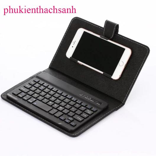 Bao da bàn phím Bluetooth 4 - 6 Inch dùng cho điện thoại Android/ IOS/ Windows