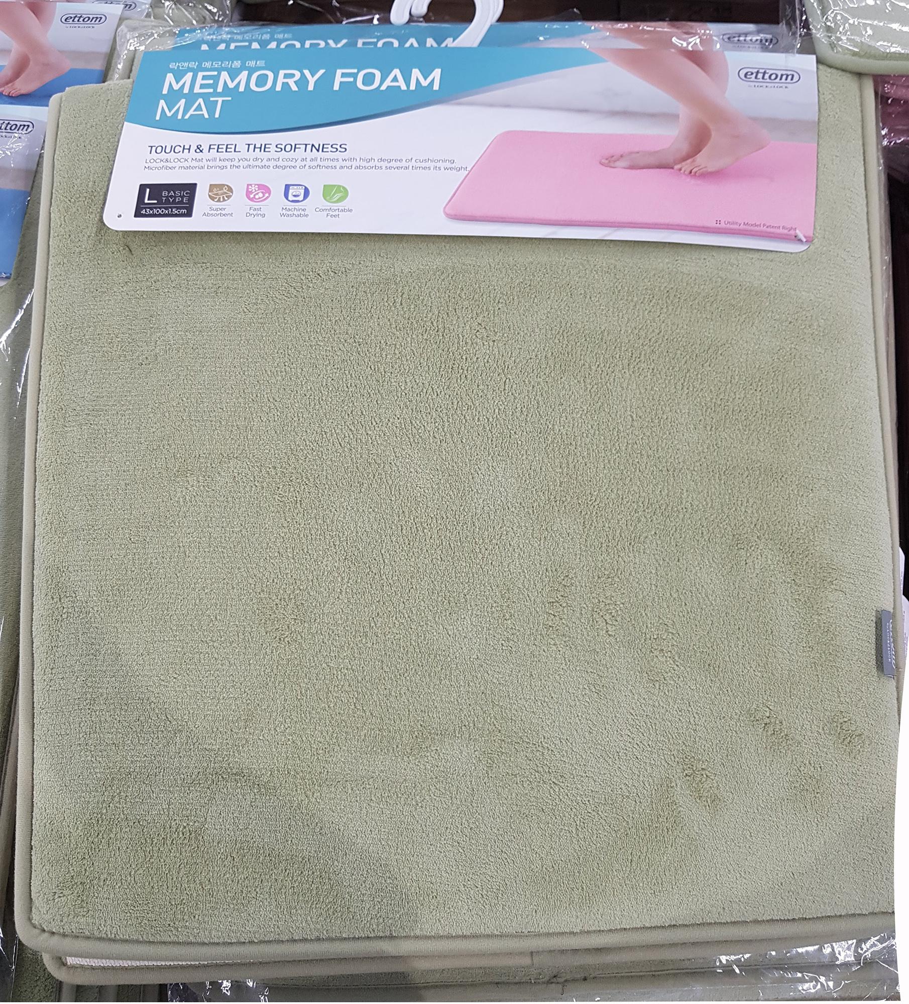 Thảm Chùi Chân Memory Foam Lock&Lock ETM285 Size L (Không Kẻ Sọc)