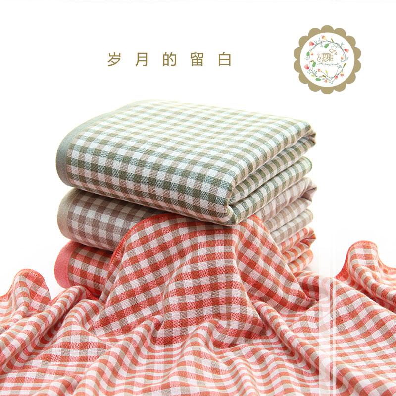 100% Cotton Phong Cách Nhật Bản Kẻ Sọc Khăn Tắm