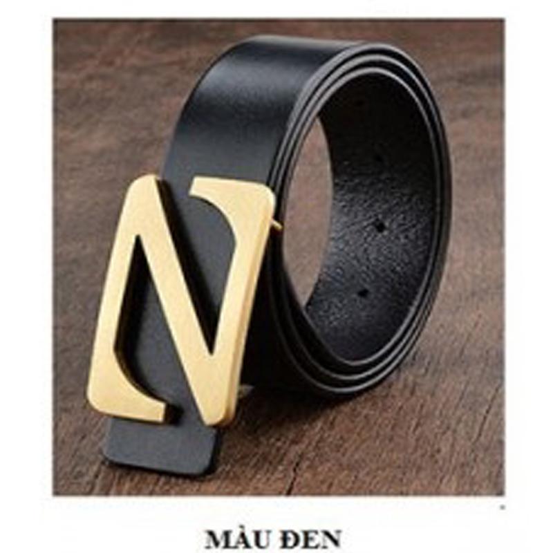 COMBO 02 Dây nịt,Thắt lưng da khóa chữ Z đúc đồng mạ vàng (nâu,đen)