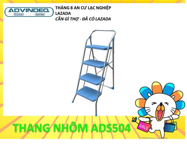 Thang ghế 4 bậc Advindeq ADS504 (Bậc cao nhất: 95cm)