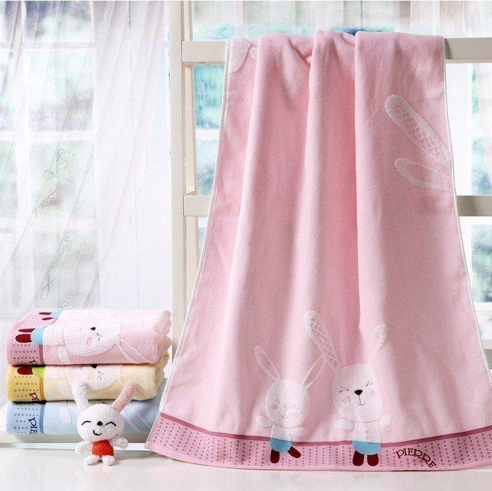 KING SHORE Khăn Tắm 100% Cotton Người Lớn 100% Cotton Mềm Mại Trẻ Em Cắt Nhung Đáng Yêu Thoải Mái Hút Nước Mềm Mại Ngày Lễ 8/3