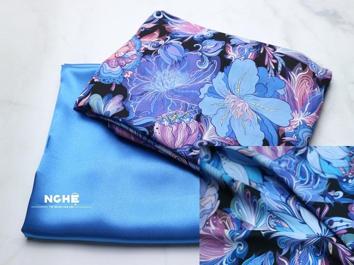 Vải may áo dài Hoa to NG-09
