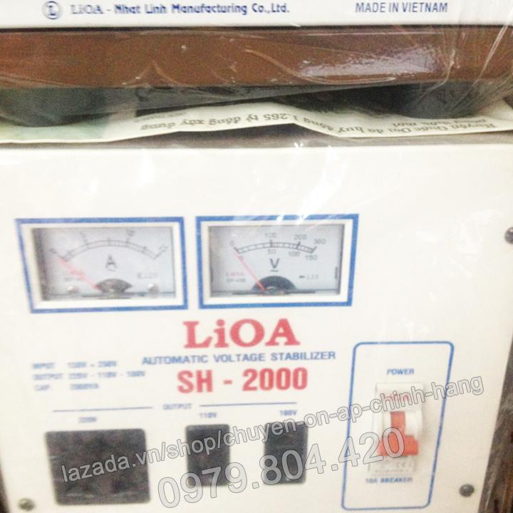 Ổn Áp Lioa 2KVA 1 Pha Dải 150-250V, Thế Hệ II 100% Dây Đồng