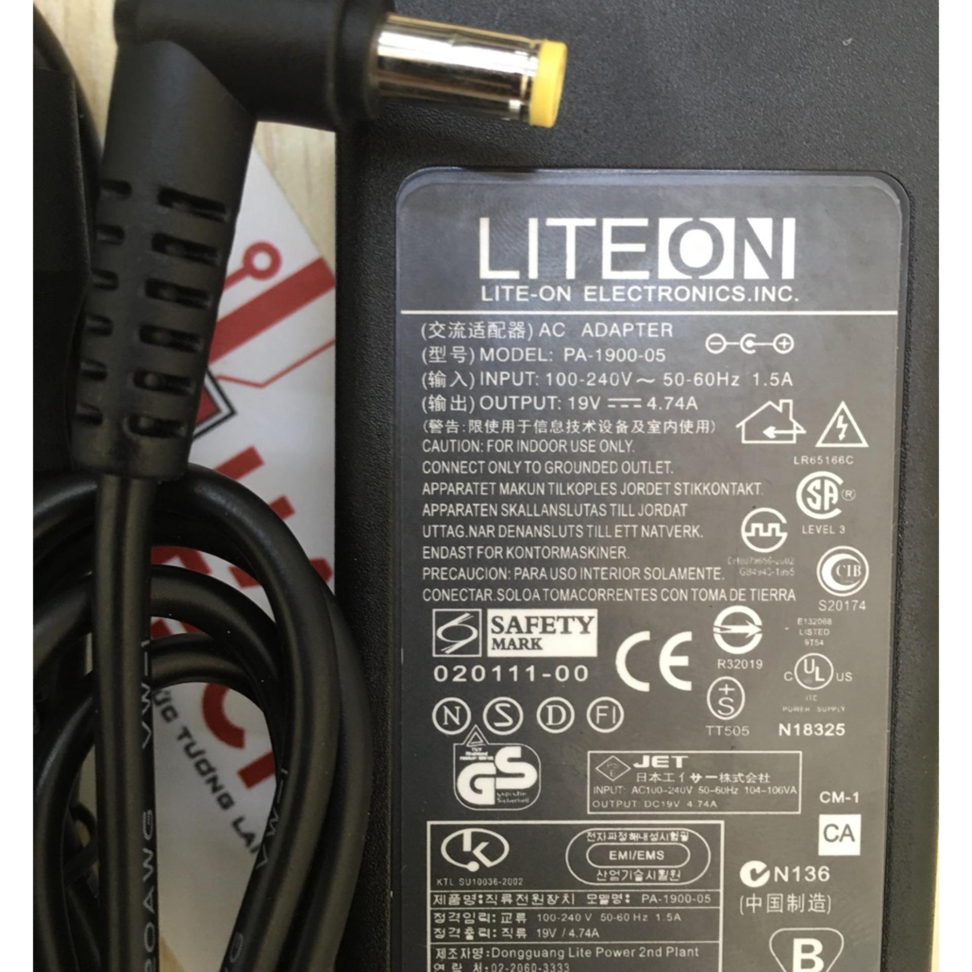 [HCM]Sạc laptop acer 19V-4.74A Đầu Thường