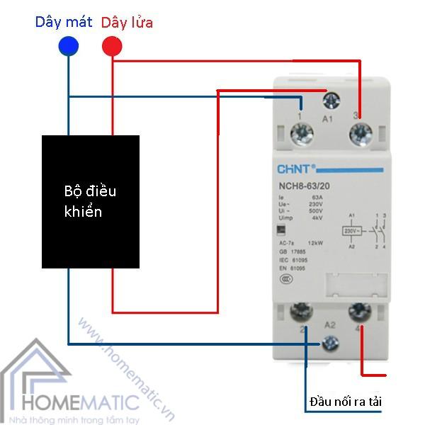 Khởi động từ 1 Pha CHINT 63A/220V