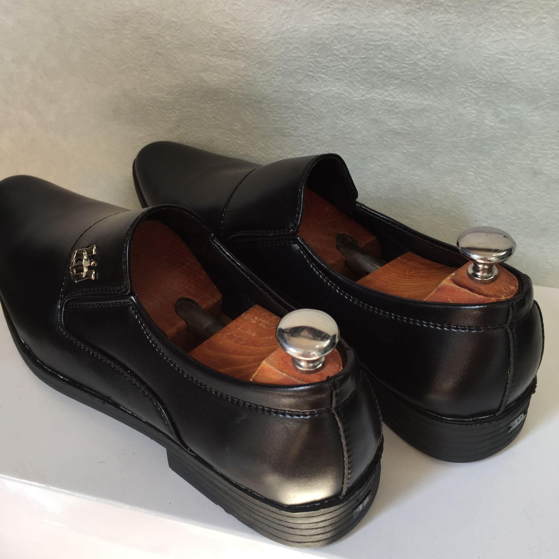 [SALE XẢ KHO] Giày tây nam đế trắng kiểu nơ chuông