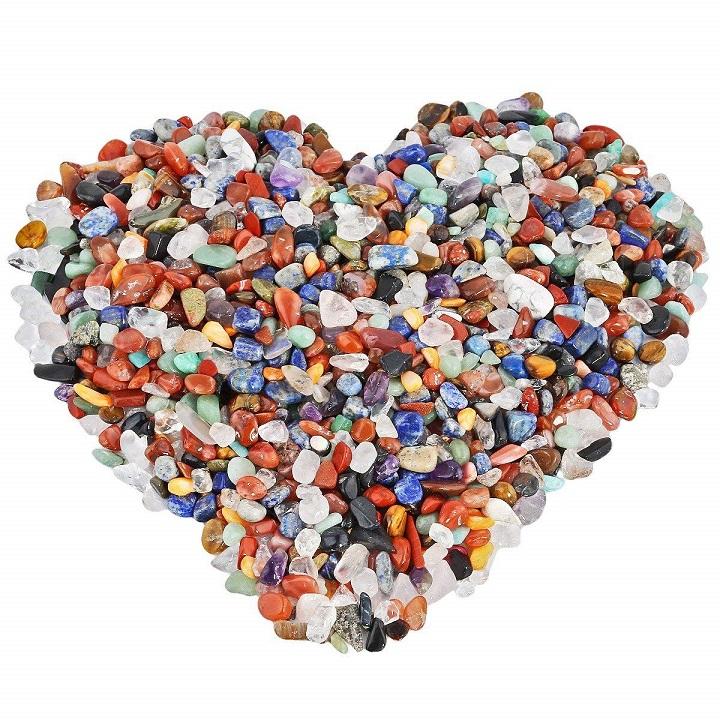100g Đá vụn thanh tẩy Tarot nhiều màu, đá thạch anh phong thủy tự nhiên 100%