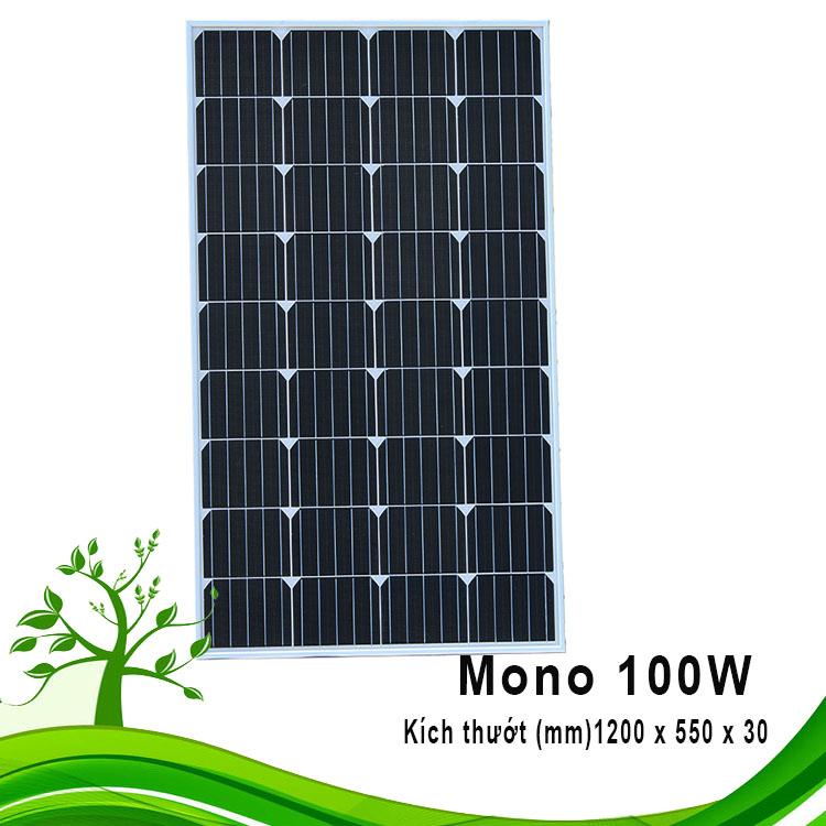 Tấm pin năng lượng mặt trời 100W 18V Solar panels 100W Mono