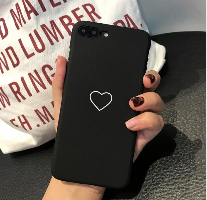 Ốp lưng iPhone X hình trái Tim Ốp đôi đẹp (Ốp cứng)
