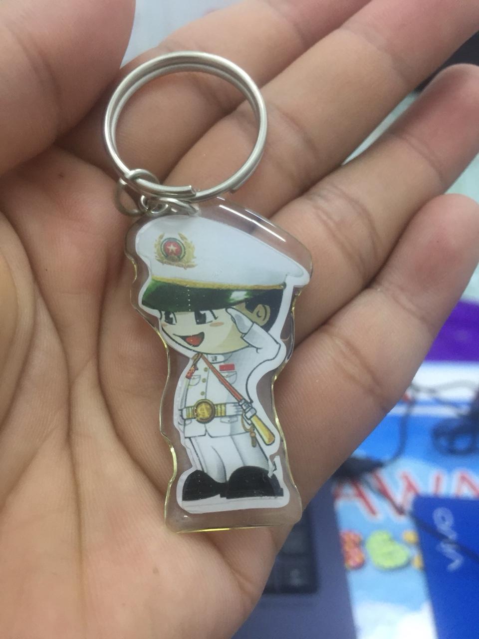 [HCM]Móc Khóa Chibi Công an - Nữ Police