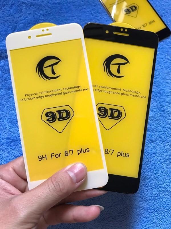 Kính cường lực 9D Full màn cho iPhone 8 Plus (trắng)