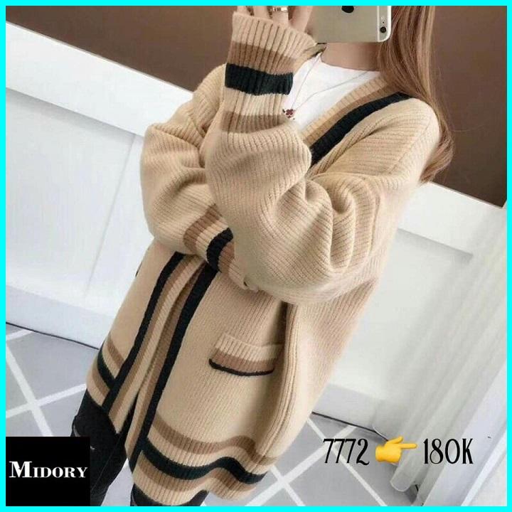 Áo len cardigan choàng form rộng hot hit