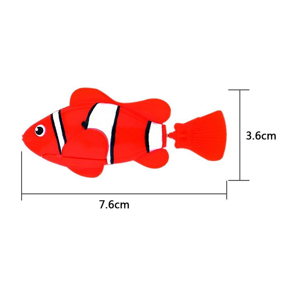 Bộ 3 Cá robot điện tử sử dụng pin (giao màu ngẫu nhiên)
