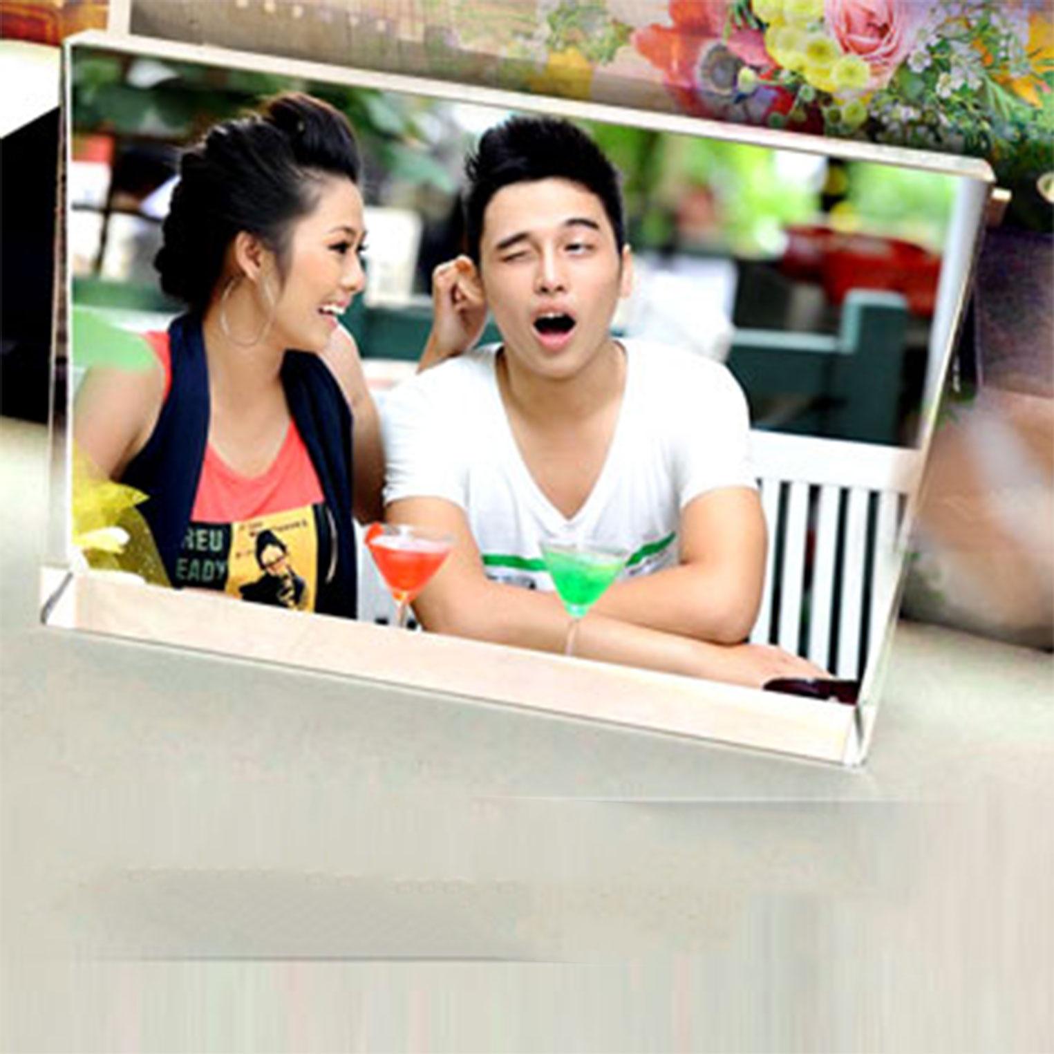 Pha lê chữ nhật in hình theo yêu cầu