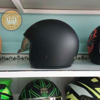 [HCM]Nón bảo hiểm 3/4 kính âm Royal M139 Đen nhám (kính khói)