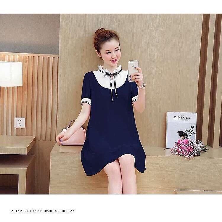 Đầm bầu cổ bèo đây nơ d703