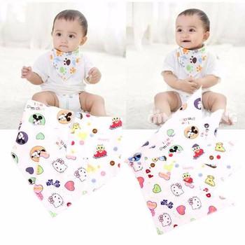 Set 5 khăn yếm tam giác cotton cho bé