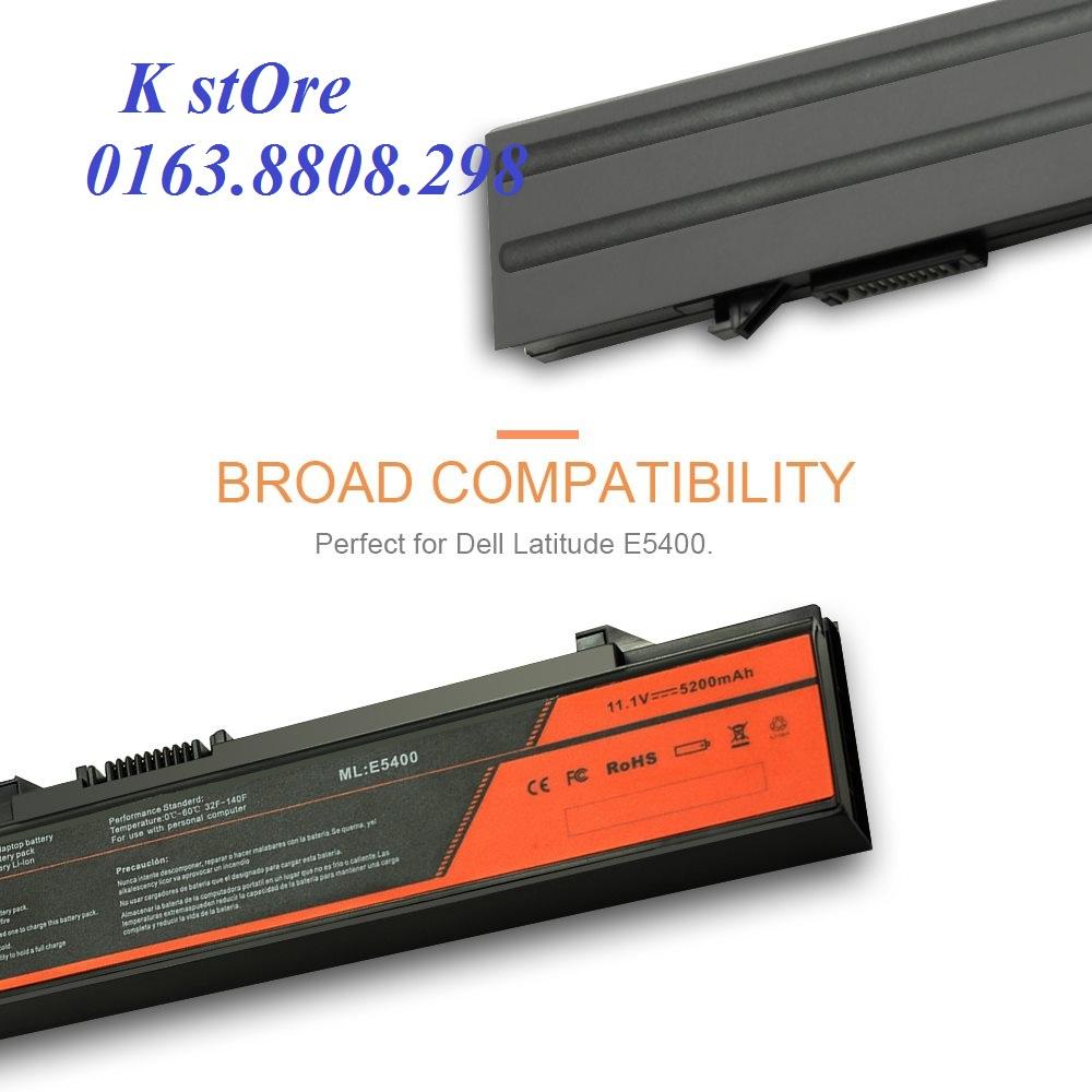 Pin Laptop Dell Latitude E5400 E5500 E5410 E5510 (Màu Đen)