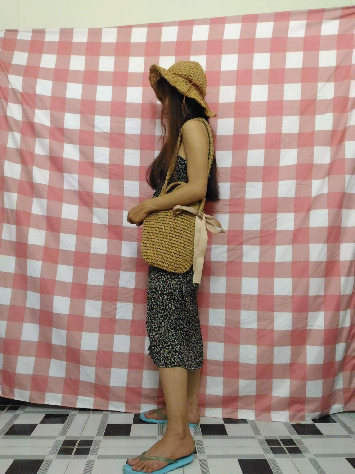 Đầm peplum hoa dập ly