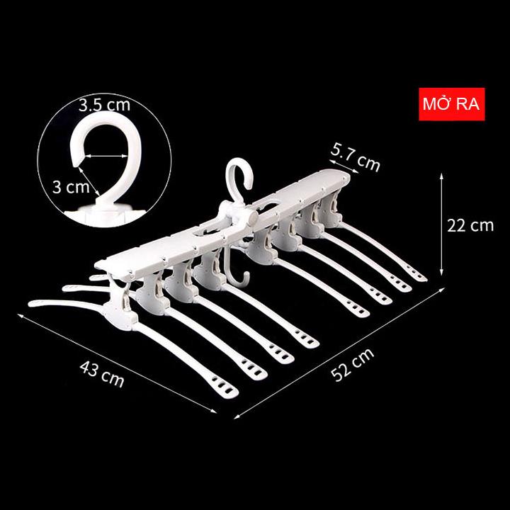 Móc treo quần áo gấp gọn thông minh