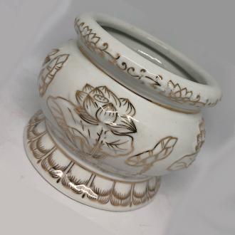 Lư bạch ngọc trắng 5" PT0112