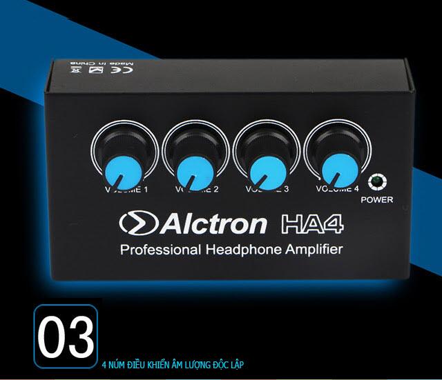 Alctron HA4 - Professional Headphone Amplifier