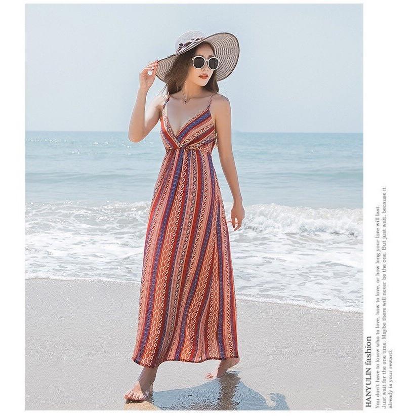 [HCM]ĐẦM MAXI SANG TRỌNG CAO CẤP BEYEU1688 - BY4318A ĐỎ